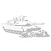 Borders Unlimited Military Tank Giant Wall Applique Decor Sticker (48x21)