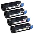 LD © 4 Okidata Compatible C6100 toners 1(Bk,C,M,Y)