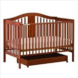 Stork Craft Chelsea 4in1 Stages Fixed Side Crib Cognac