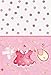 Pink Clothesline Girl Baby Shower Plastic Tablecloth, 84