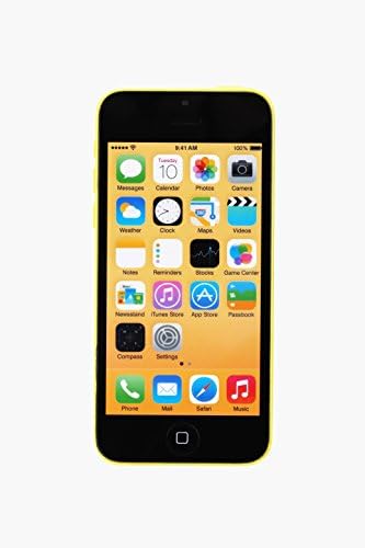 Wonbsdom®Apple iPhone5c(Yellow) Fake 1:1 Non-Working Dummy Phone Replica Model Non-Real Toy for Display with Microfiber Cleaning Cloth and Universal Phone Stand