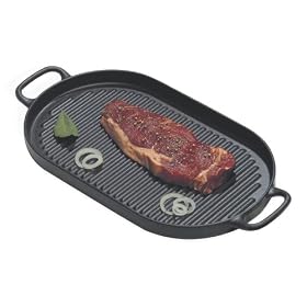 Chasseur Grill, oval, twin cast handle 41 x 20cm