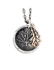 Pennyroyal Studio Oak Tree Pendant Necklace - Sterling Silver and Bronze