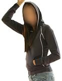 French Terry Pullover Hoodie with Piping and Raglan Sleeves