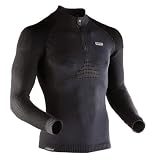X-Bionic - Tee Shirt Manches Longues Col 1/2 Zip Homme - Instructor Light - Couleur Noir - Taille XL