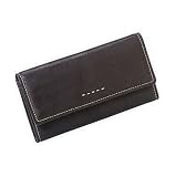 Fossil Pop Stitch Clutch Leather Purse