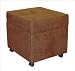 Skyline Furniture 39-25-C - Storage File Cube with Casters in Chocolate