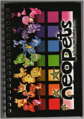 Neopets 3' x 5' Notebook, Sealed with Rare Item Code, #80011