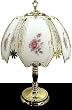 Teacup Roses Touch Lamp (ET-TR) Select Base Finish: Polished Brass