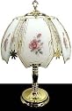 Teacup Roses Touch Lamp (ET-TR) Select Base Finish: Polished Brass