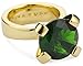 Trina Turk Gold Solitaire Emerald Ring, Size 6 title=