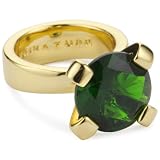 Trina Turk Gold Solitaire Emerald Ring