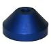 (1) Blue Solid Aluminum Vinyl Record Dome Adapter / Insert - Fits Almost Any Turntable! #07MDDABL