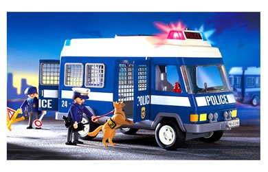 Childrens Toyshop  Toys : Playmobil - Police Van 3166