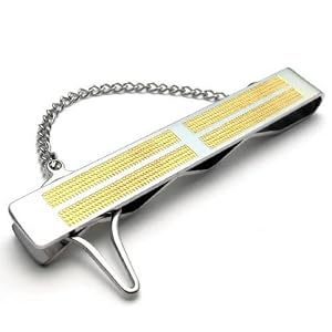 KONOV Pince À Cravate Homme - Croix - Haute Qualité - Acier Inoxydable - Cadeau pour Homme - Couleur Or Argent - F22019