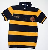 Polo Ralph Lauren Boys Yellow & Navy Stripe Rugby Shirt