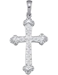 0.15CTW DIAMOND CROSS PENDANT