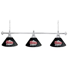 Coors Light pool table lamp set!