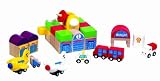 Santoys - Wooden Toys - Construction - City Blocks Air Port 33 PiecesIMAGE