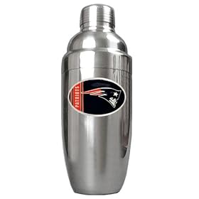 New England Patriots NFL Stainless Steel Cocktail Shaker by Great American Products