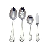 Reed & Barton Sea Shells 18/10 Stainless Steel 4-Piece Flatware Hostess Set