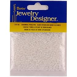 10/0 Ceylon Seed Beads, White Pearl (Pack of 1)