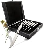 Pinzon 8-Piece Stainless Steel Steak Knife Set With Wooden Storage Box