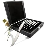 Pinzon8-PieceStainlessSteelSteakKnifeSetwithWoodenStorageBox[AmazonFrustration-FreePackaging]