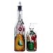 ArtisanStreet's Fruit Design Pour Bottle & Soap Pump Dispenser Set. Hand Painted & Signed By Artisan