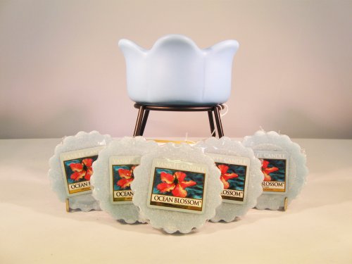 Yankee Candle - 5 Ocean Blossom Wax Tarts + Petal 