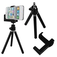 Mini Adjustable Tripod+camera Holder for Iphone and Other Cellphone