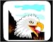 Decorated Mouse Pad with flying, bird, eagle