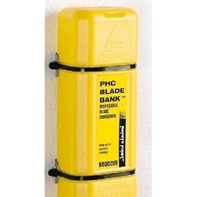 Blade Bank with wall mount box cutter debris holder by 