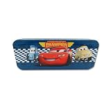 Disney Pixar Cars, Lightning McQueen Three Time Piston Cup Champion Pencil Case (Blue)
