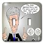 Rich Diesslins Funny General - Editorial Cartoons - John Kerry Foot In Mouth Disease - Light Switch Covers - double toggle switch