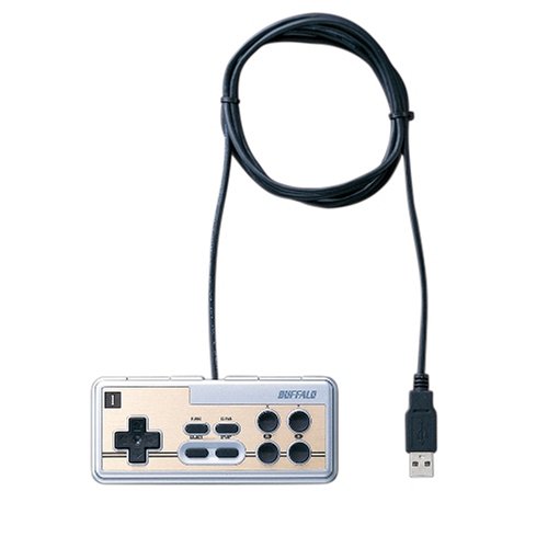 �o�b�t�@���[�R�N���T�v���C BUFFALO USB�ڑ� 8�{�^���Q�[���p�b�h �f�W�^�� �A�ˋ@�\�t �t�@�~�R���� �V���o�[ BGCFC801SVA