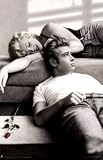 James Dean and Marilyn Monroe - Vintage Poster