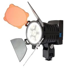 SIOCORE PROFI LED VIDEOLEUCHTE (6 Power-LEDs, max. 920 Lux) f�r CAMCORDER UND KAMERAS mit regelbarer Lichtintensit�t f�r z.B. CANON EOS, 40D, 50D, 60D, 400D, 450D, 500D, 550D, 1000D, 5D, Mark, II, 7D, NIKON D300, D300S, D3000, D3100, D3, D3x, D3S, D5000, D700, D7000, D90, OLYMPUS E-5, E-450, E-600, E-620, PENTAX K-7, K-x, K-5, K-r, etc.