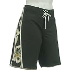 Mens Board Shorts, Island Black