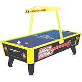 Great American Laser Air Hockey Table with Overhead Electronic Scoring
