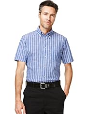 Blue Harbour Pure Cotton Striped Shirt
