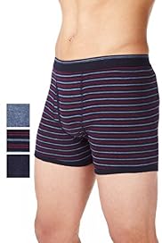 3 Pack Authentic Cool & Fresh™ Pure Cotton Assorted Trunks with Stay New™