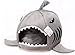 Grey Shark Bed for Small Cat Dog Cave Bed Removable Cushion,waterproof Bottom Most Lovely Pet House Gift for Pet