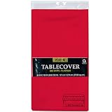 Apple Red Plastic Rectangular Tablecover - 54 x 108