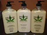 3 Lot Combo Supre Hempz Herbal After Tanning Bed Lotions 17 oz
