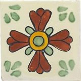 Mexican Tile - 4x4 Green Seville Talavera