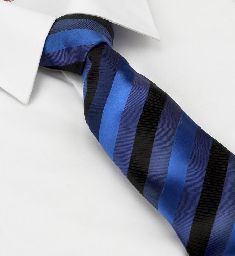 Woven Silk Millennium Stripe Tie with Stain Defence™