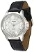 XOXO Women's XO3181 Rhinestone Accent Dial Black Crocodile Strap Watch