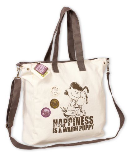 Peanuts hand bag snoopy Happiness is a warm Puppy