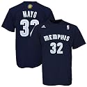 adidas Memphis Grizzlies #32 O.J. Mayo Navy Blue Net Player T-shirt